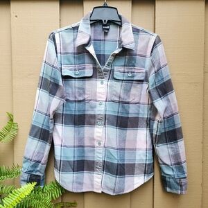 Patagonia Fjord Flannel Shirt #53916 Women SM Organic Cotton SOFT Plaid Outdoors